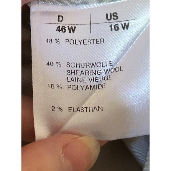 Givenchy Selection de Givenchy Wool Blend Sheath Dress 16W Beige Vintage - Picture 6 of 7